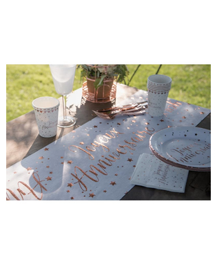  Chemin de table coton anniversaire rose gold 3m x 28 cm, fig. 2 