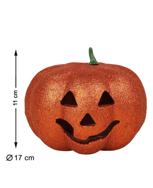  Citrouille Halloween lumineuse pailletée 17 cm, fig. 2 