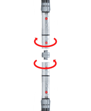  Schachtel mit 2 Licht- und Ton-Kunststoffsäbeln für Kinder, fig. 2 