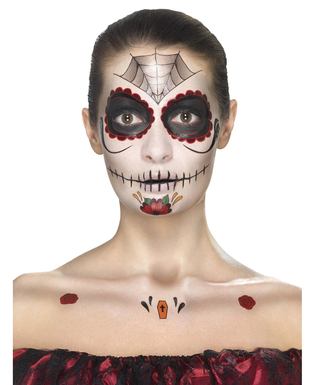  Kit maquillage princesse araignée femme Dia de los muertos, fig. 1 