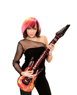  Guitare rock en flammes gonflable 105 cm, fig. 2 