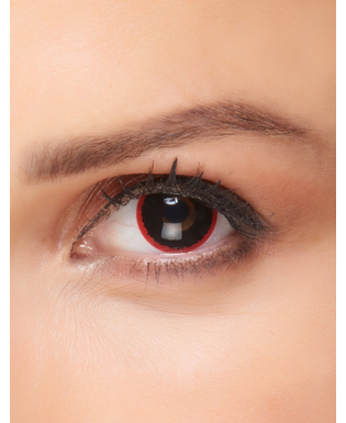  Lentilles fantaisie noire contour rouge 3 mois adulte, fig. 1 