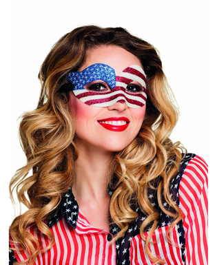  Glitzernde Augenmaske USA-Flagge für Damen, fig. 1 