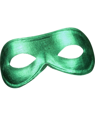  Metallische Halbmaske grün für Erwachsene, fig. 1 