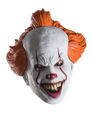  ES™-Clown-Horrormaske für Erwachsene weiss-rot-orange, fig. 1 