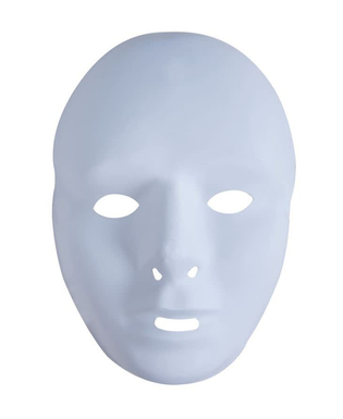  Weiße Gesichts-Maske für Erwachsene, fig. 1 