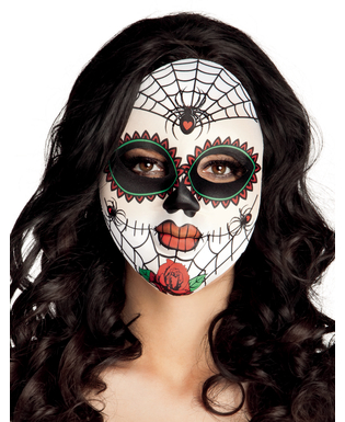  Masque coloré araignées adulte Dia de los muertos, fig. 1 