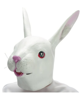  Hasen-Maske aus Latex für Erwachsene, fig. 1 