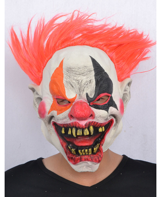  Masque latex clown de l'enfer adulte Halloween, fig. 1 