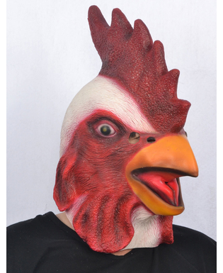  Masque latex tête de coq adulte, fig. 1 