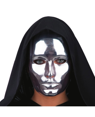  Chrom-Silber-Gesichtsmaske für Erwachsene, fig. 1 