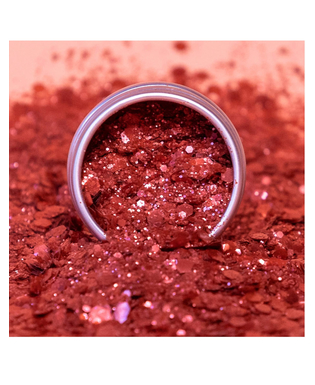  Biologisch abbaubarer Glitzerstein - roter Glitter, fig. 1 