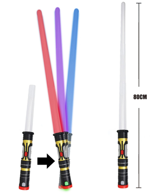  Sabre laser lumineux rétractable 3 en 1 de 80 cm, fig. 2 