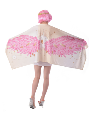  Déguisement Ailes d'ange poncho rose femme, fig. 2 