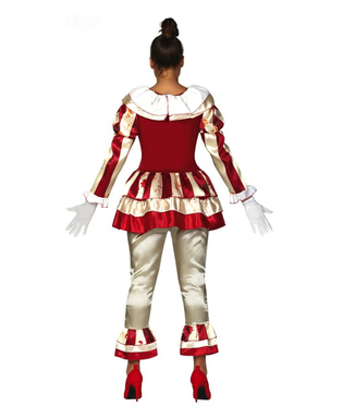  Déguisement clown terrifiante rouge et blanc femme, fig. 2 