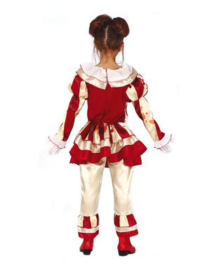  Déguisement clown terrifiante rouge et blanc fille, fig. 2 