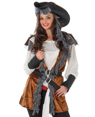  Déguisement Pirate avec gilet femme, fig. 2 