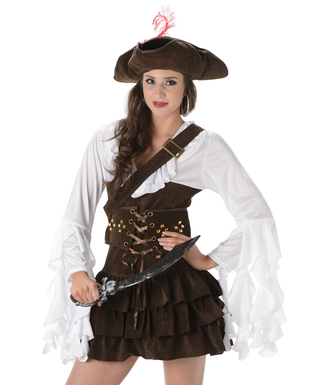  Déguisement pirate effet peau de chamois femme, fig. 2 