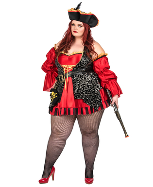  Déguisement Pirate rouge pour femme - Premium, fig. 2 