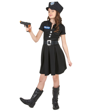  Déguisement policière robe noire fille, fig. 2 