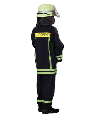  Tapferer Feuerwehrmann Kinderkostüm für Jungen Fasching blau-gelb, fig. 2 