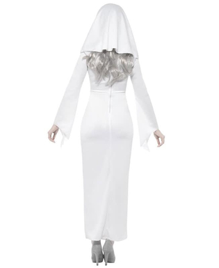  Geister-Nonne Horrorkostüm für Damen Halloween weiss-grau, fig. 2 