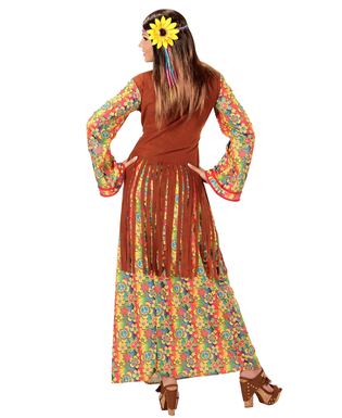  Déguisement robe longue hippie à franges femme, fig. 2 