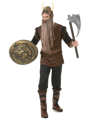  Déguisement Viking effet cuir Homme, fig. 2 