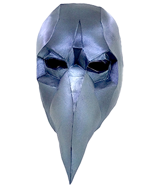  Masque corbeau low poly, fig. 2 