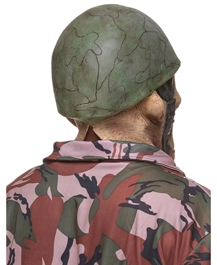  Zombie-Soldat Latexmaske, fig. 2 