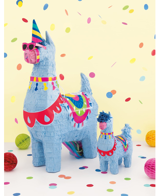  Miniatur-Pinata-Lama Party-Zubehör bunt 16cm, fig. 2 