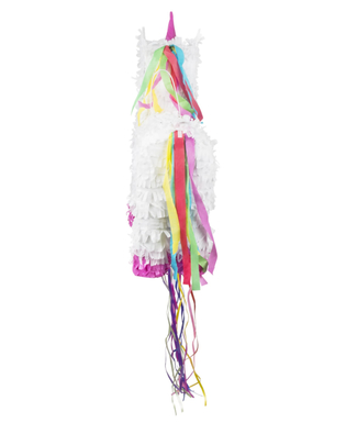  Einhorn-Pinata Spielzeug-Kindergeburtstag aus Pappkarton rosafarben-weiß 47 x 39 cm, fig. 2 