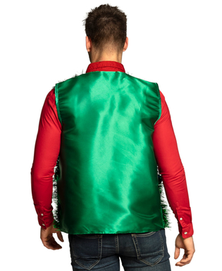  Weihnachtliche Weste Weihnachtsjacke grün-bunt, fig. 2 