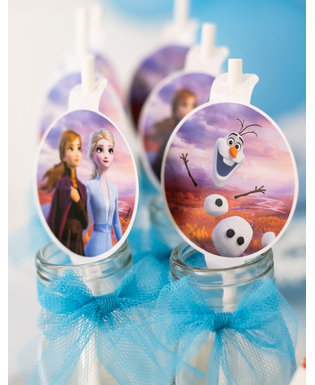  Disney Frozen2™-Strohhalme Party-Zubehör 4 Stück bunt, fig. 4 