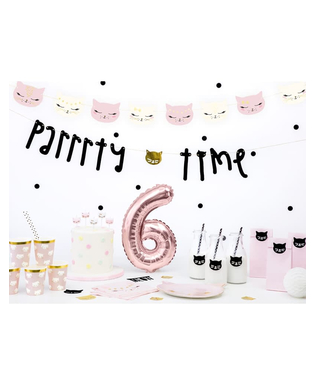  6 Bougies d'anniversaire chaton blanches et roses 2 cm, fig. 3 