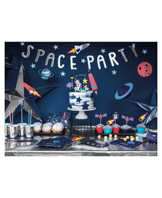  7 Cake toppers en carton space adventure 9,5 - 24,5 cm, fig. 3 