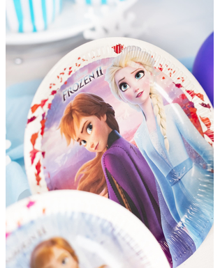  Frozen 2™-Pappteller Tischzubehör von Disney™ 8 Stück bunt 23 cm, fig. 4 