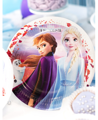  Frozen 2™-Pappteller Tischzubehör von Disney™ 8 Stück bunt 23 cm, fig. 3 