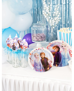  Disney Frozen2™-Pappteller Tischzubehör 8 Stück bunt 20 cm, fig. 3 