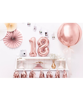  Ballon sphère en aluminium rose gold métallisé 40 cm, fig. 3 