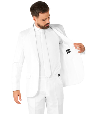  Costume Mr. Solid blanc homme Suitmeister™, fig. 3 