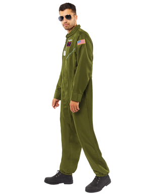  Top Gun™-Kostüm Kampfflieger für Erwachsene dunkelgrün, fig. 4 