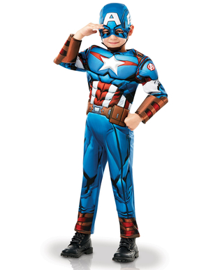  Captain America™ Lizenzkostüm für Kinder Marvel blau, fig. 3 