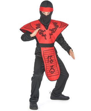  Déguisement ninja dragon rouge garçon, fig. 3 