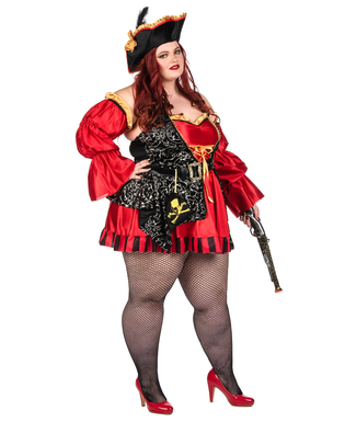  Déguisement Pirate rouge pour femme - Premium, fig. 3 