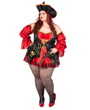  Déguisement Pirate rouge pour femme - Premium, fig. 4 