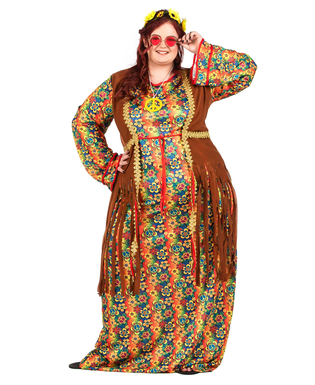  Déguisement robe longue hippie à franges femme, fig. 3 