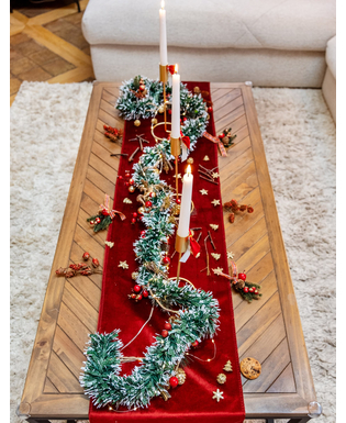  Schneebedeckte Weihnachtsbaumgirlande mit Beeren 2 m, fig. 3 