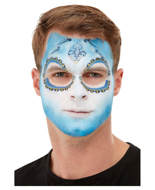  Kit maquillage et tatoo Dia de los Muertos bleu adulte, fig. 4 