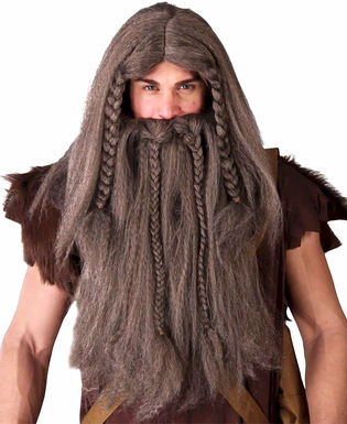  Perruque barbare viking homme, fig. 1 